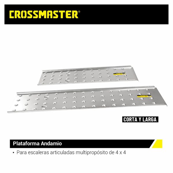 Plataforma Para Escalera De Aluminio 4×4 Escalones Crossmaster