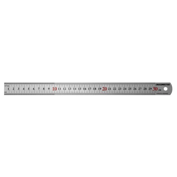 Regla De Acero Inoxidable 30 Cm Crossmaster