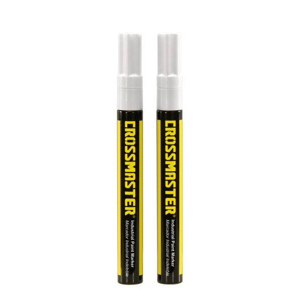 Marcador Industrial Indeleble Blanco Crossmaster