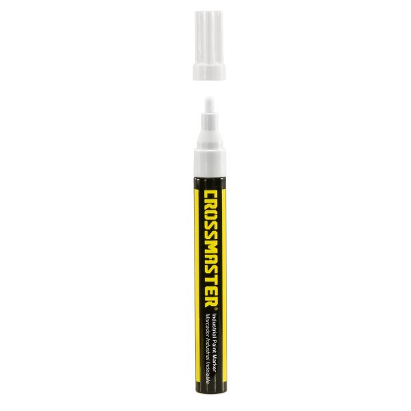 Marcador Industrial Indeleble Blanco Crossmaster