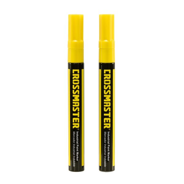 Marcador Industrial Indeleble Amarillo Crossmaster