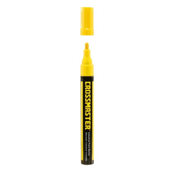 Marcador Industrial Indeleble Amarillo Crossmaster