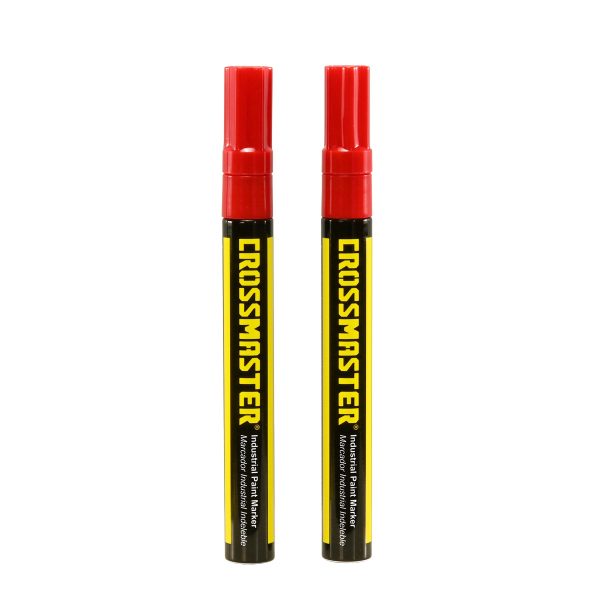 Marcador Industrial Indeleble Rojo Crossmaster