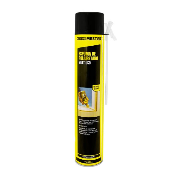 Espuma De Poliuretano 750 ML En Aerosol Crossmaster