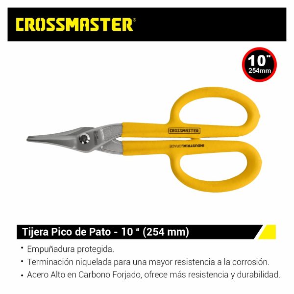 Tijera Pico De Pato 10″ 254 Mm Crossmaster