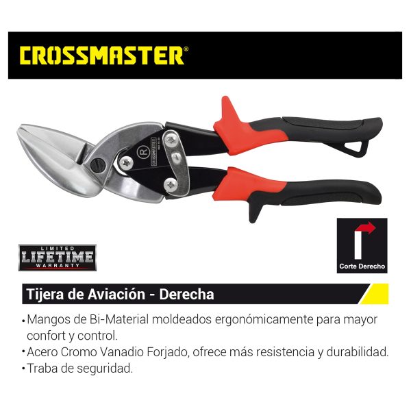 Tijera de Aviación Derecha Crossmaster