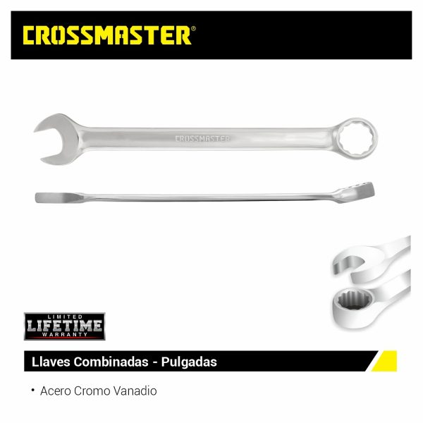 Llave Combinada 5/8″ Boca/Estriada Crossmaster