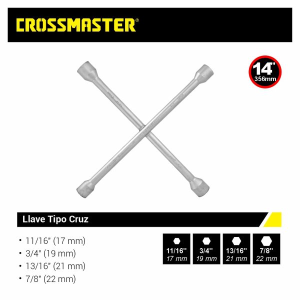 Llave Cruz 14″ Crossmaster