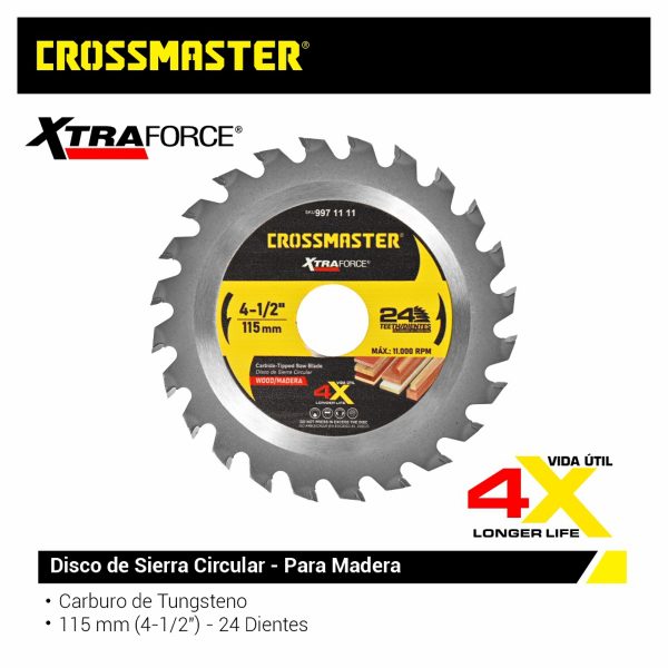 DISCO SIERRA 115×2,0x22,2mm 24D MAD-CR Crossmaster