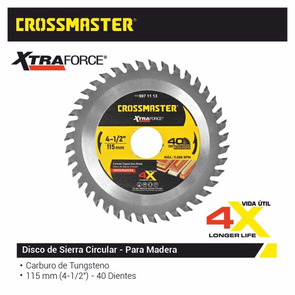 DISCO SIERRA 115×2,0x22,2mm 40D MAD-CR Crossmaster