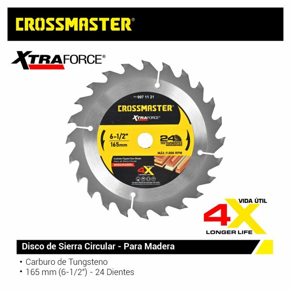 DISCO SIERRA 165×2,2×15,8mm 24D MAD-CR Crossmaster
