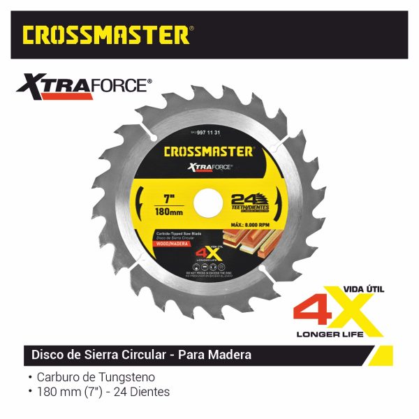 DISCO SIERRA 180×2,2×22,2mm 24D MAD-CR Crossmaster