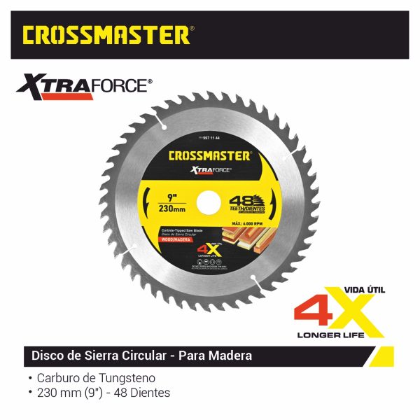 DISCO SIERRA 230×2,6×25,4mm 48D MAD-CR Crossmaster
