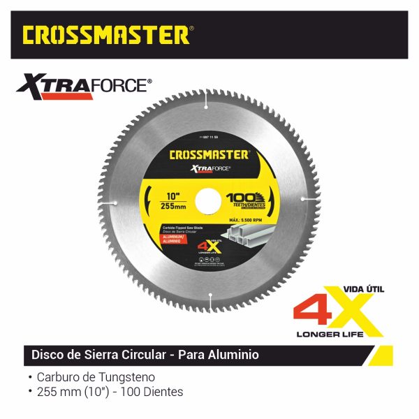 DISCO SIERRA 255×3,0x30,0mm 100D ALU Crossmaster