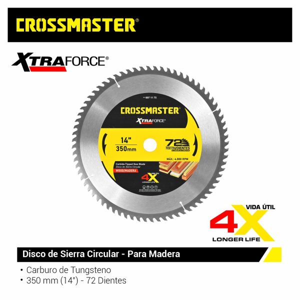 DISCO SIERRA 350×3,2×30,0mm 72D MAD-CR Crossmaster