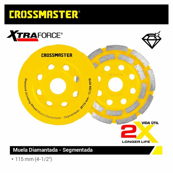 MUELA SEGMENTADA 2 ANILLOS 115mm CROSS Crossmaster