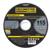 Disco de Corte – Centro Deprimido – Oxido de Aluminio Crossmaster