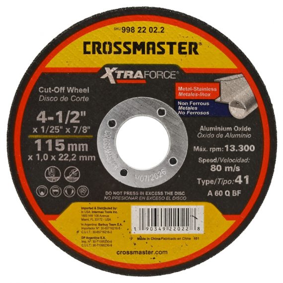 Disco Corte O A 115x1.0x22.2 PLANO DI-9982202.2